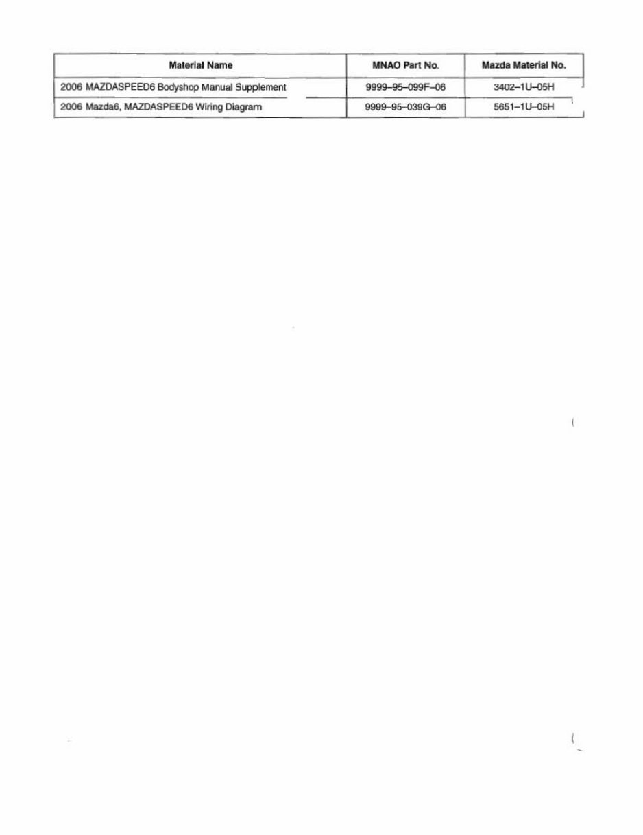 2006 Mazda6 / Mazdaspeed6 Service & Repair Manual preview img 6