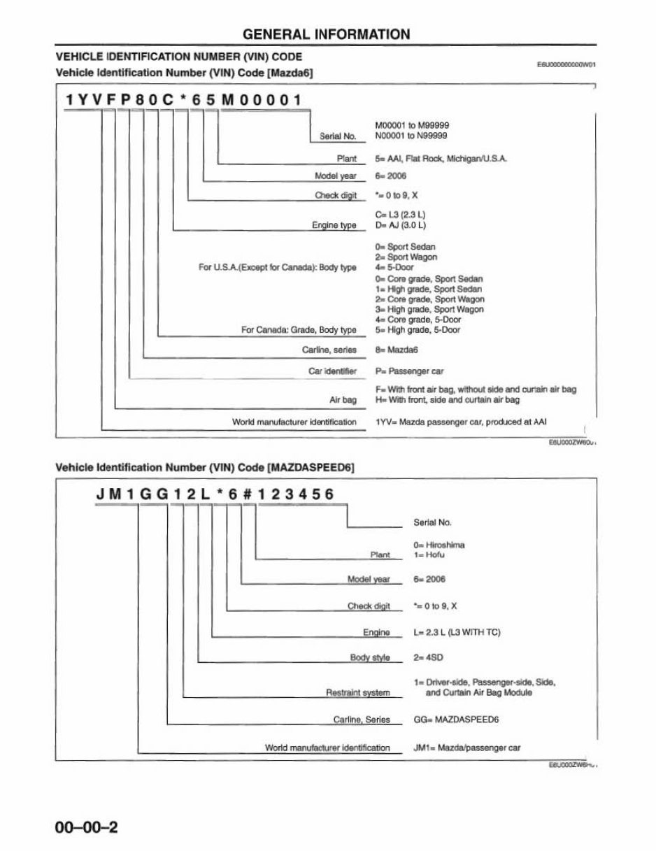 2006 Mazda6 / Mazdaspeed6 Service & Repair Manual preview img 8