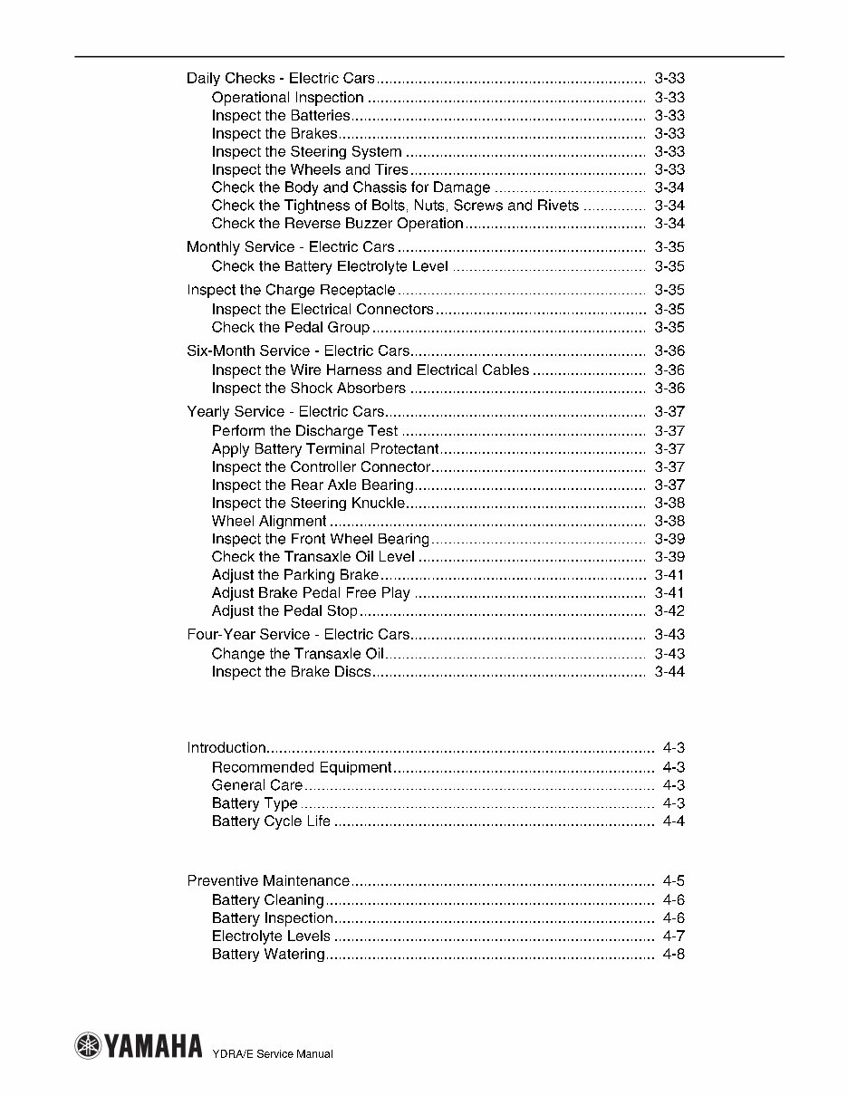 2008-2009 Yamaha The Drive YDRA YDRE Golf Cart Service & Repair Manual preview img 8