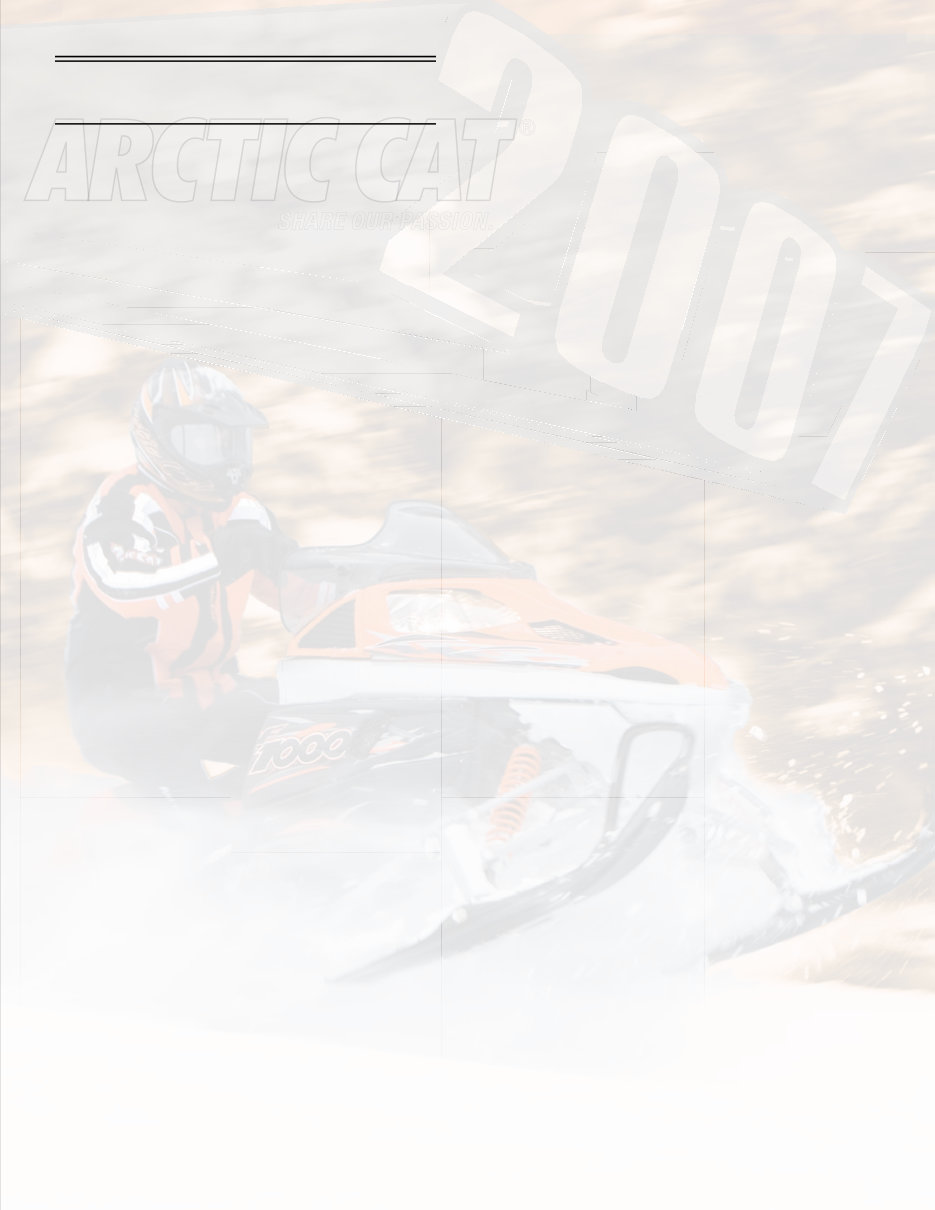 2007 Arctic Cat Jaguar Z1 Snowmobile OEM Service & Repair Manual preview img 2