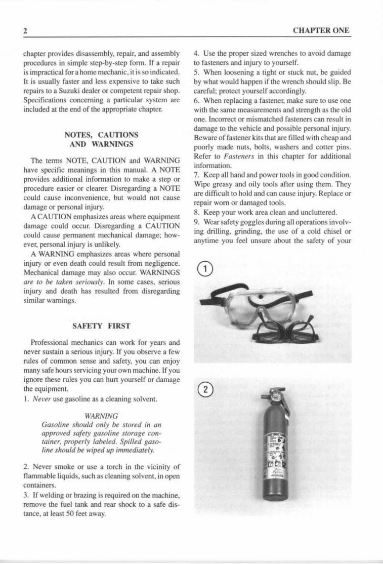 1987-1998 Suzuki LT ATVs (LT-4WD/LT-F4WDX/LT-F250) Service & Repair Manual preview img 10