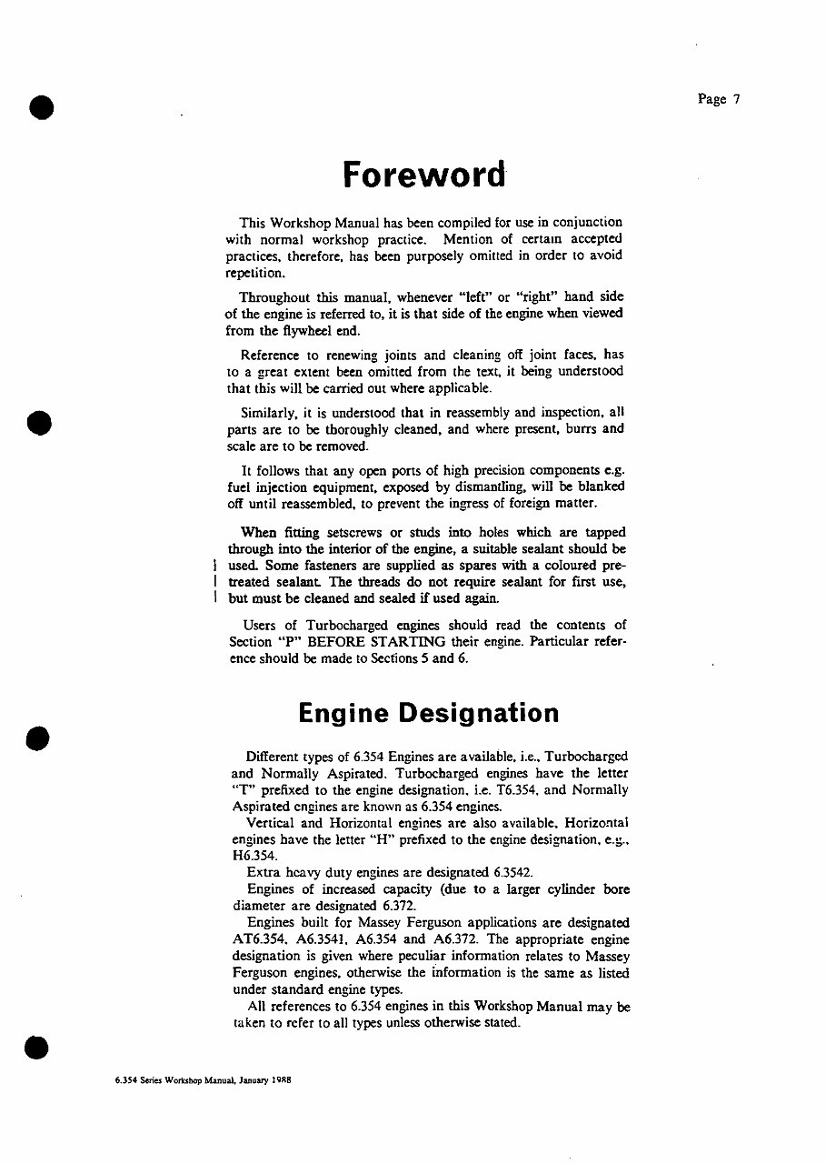 Perkins 6.354 T6.354 6.3542 6.372 Diesel Engines Full Service & Repair Manual preview img 6