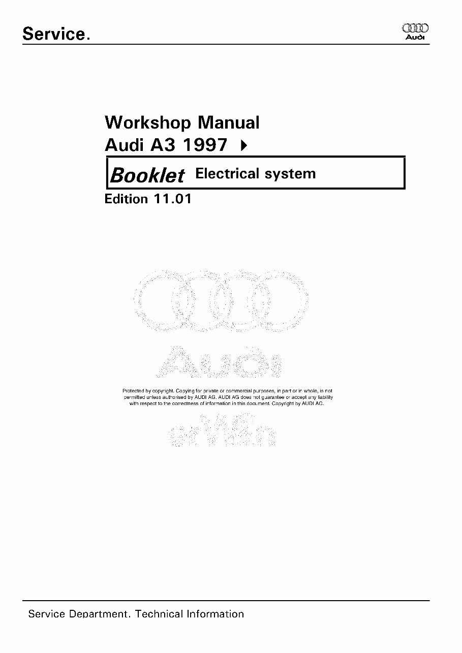 1996-2003 Audi A3 Service & Repair Manual preview img 1