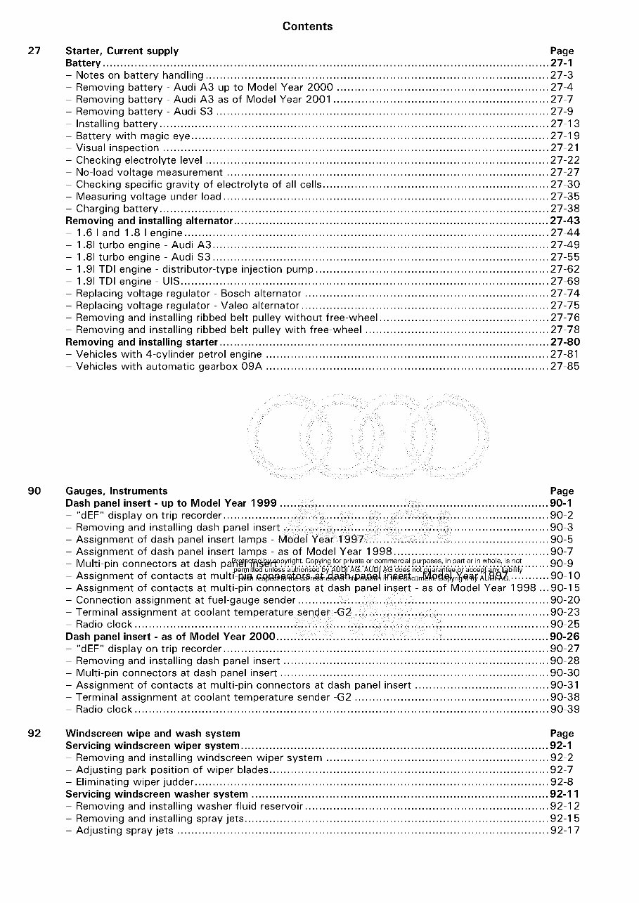 1996-2003 Audi A3 Service & Repair Manual preview img 3