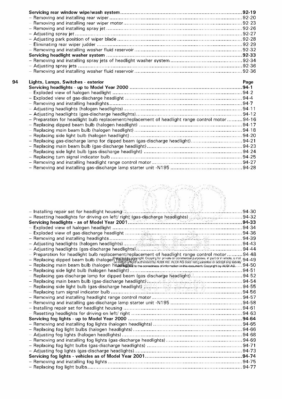 1996-2003 Audi A3 Service & Repair Manual preview img 4