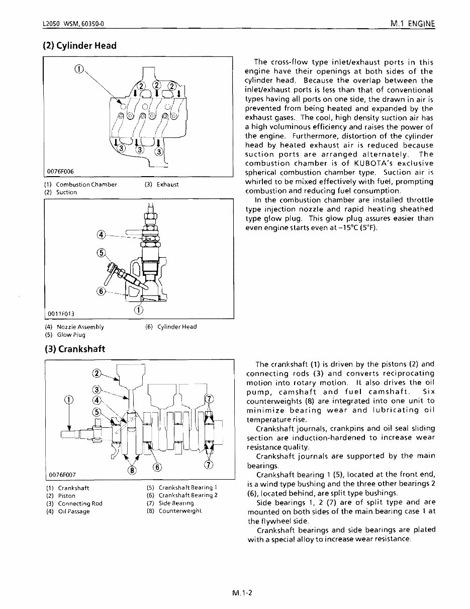 Kubota L2050 Tractor Service & Repair Manual preview img 6