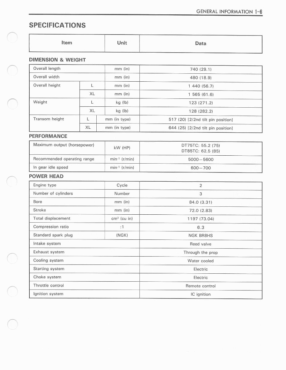 2000 Suzuki DT75/DT85 Outboard OEM Service & Repair Manual preview img 10