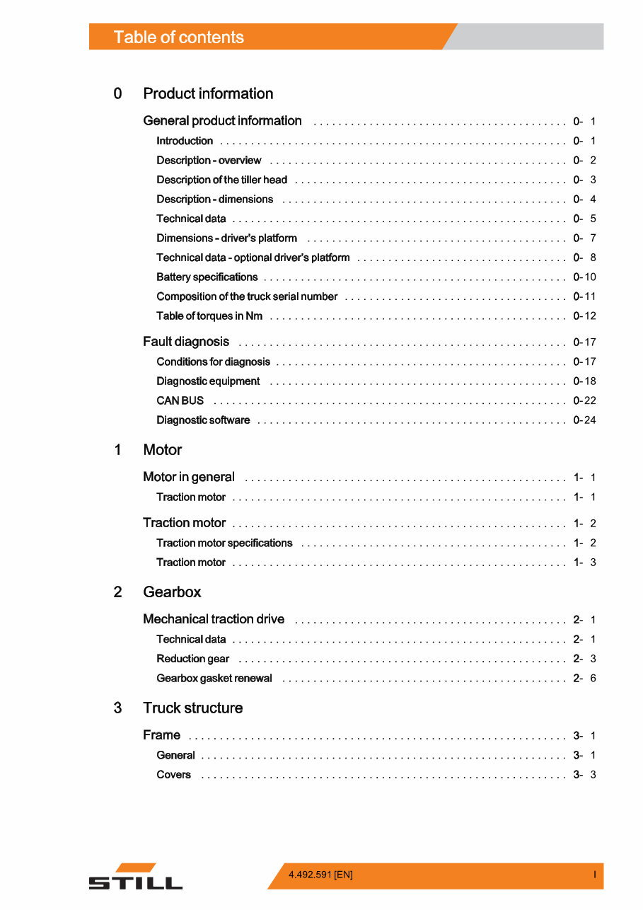 Still EXU-16 (AC), EXU-18 (AC), EXU-20 (AC), EXU-22 (AC) Power Pallet Truck Service Repair Workshop Manual preview img 3