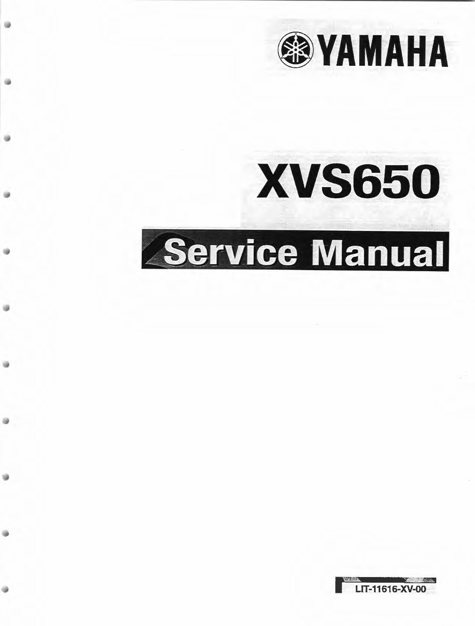 1998-2010 Yamaha V-Star 650 Classic / Silverado XVS650 Service & Repair Manual preview img 1