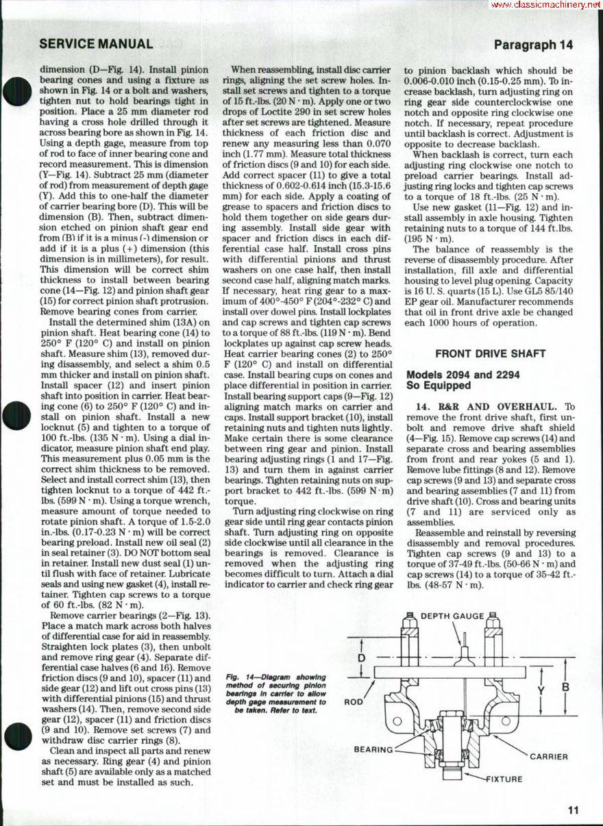 CASE 2090 Tractor Workshop Service Manual for Repair preview img 10