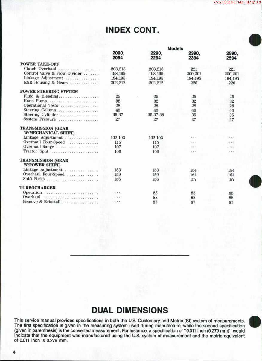 CASE 2090 Tractor Workshop Service Manual for Repair preview img 3