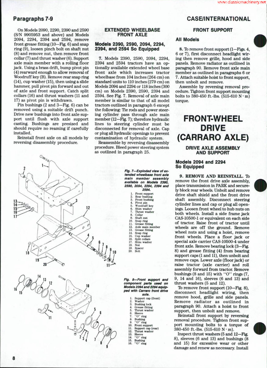 CASE 2090 Tractor Workshop Service Manual for Repair preview img 7