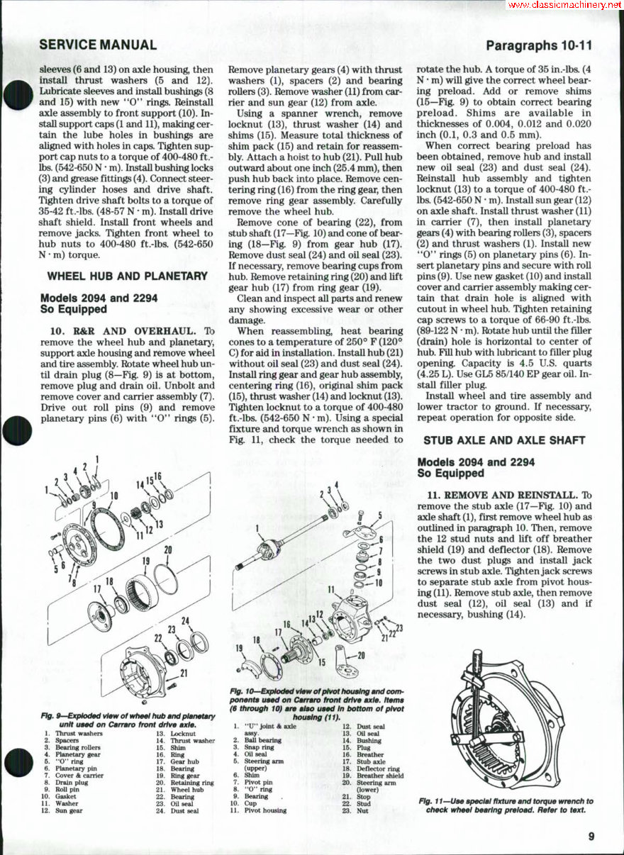 CASE 2090 Tractor Workshop Service Manual for Repair preview img 8