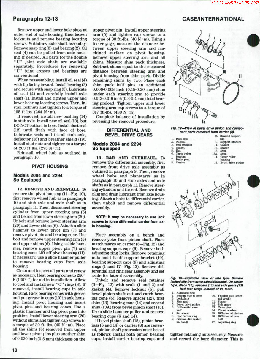 CASE 2090 Tractor Workshop Service Manual for Repair preview img 9