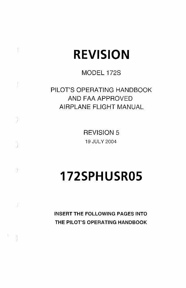 Cessna 172 S POH manual Flight Manual preview img 3