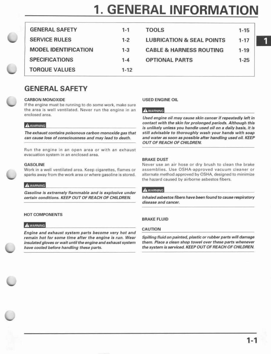 1997-1999 Honda CR250R OEM Service & Repair Manual preview img 5