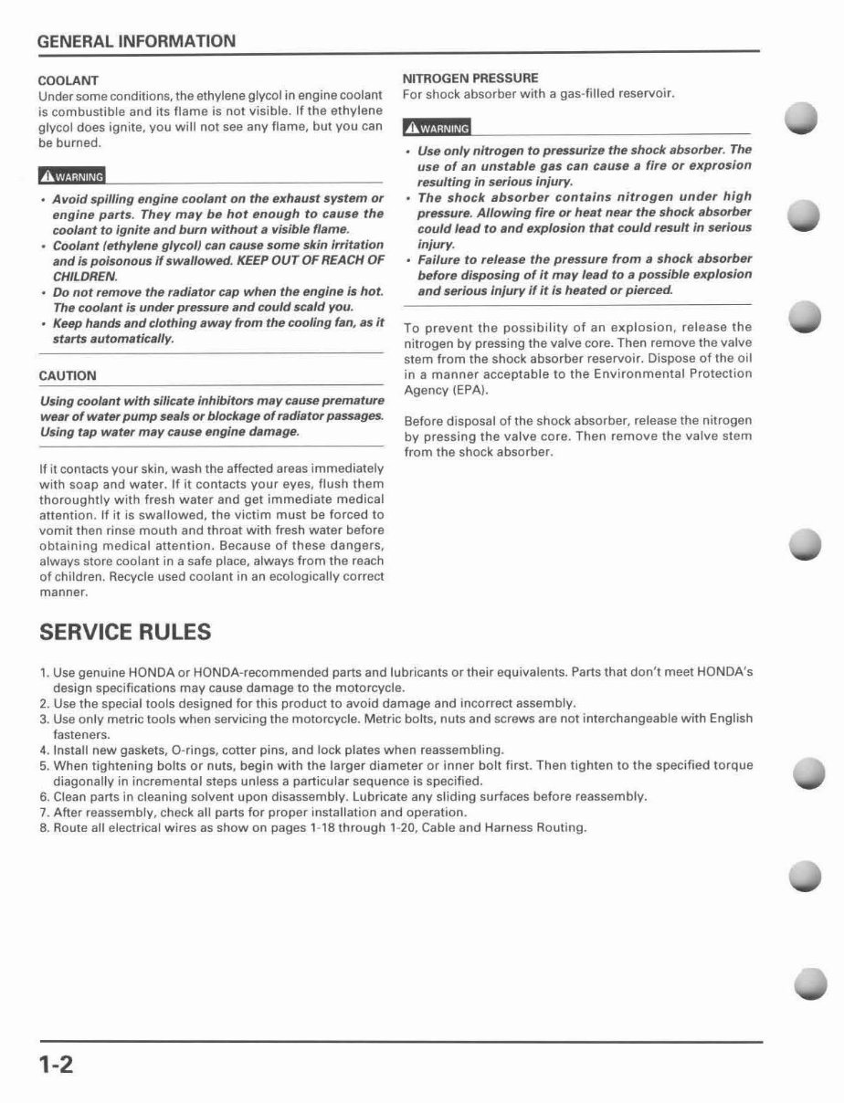 1997-1999 Honda CR250R OEM Service & Repair Manual preview img 6