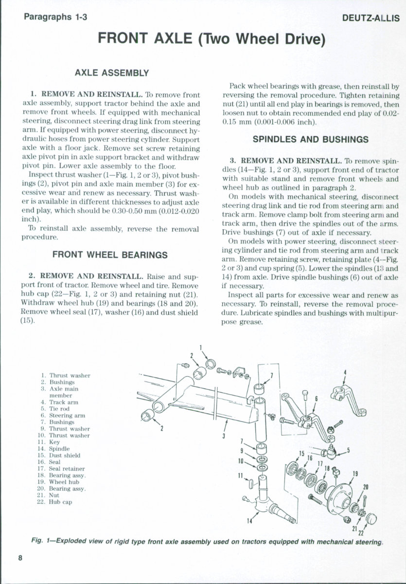 Deutz Allis 6265 Tractor Workshop Repair Service Manual preview img 7
