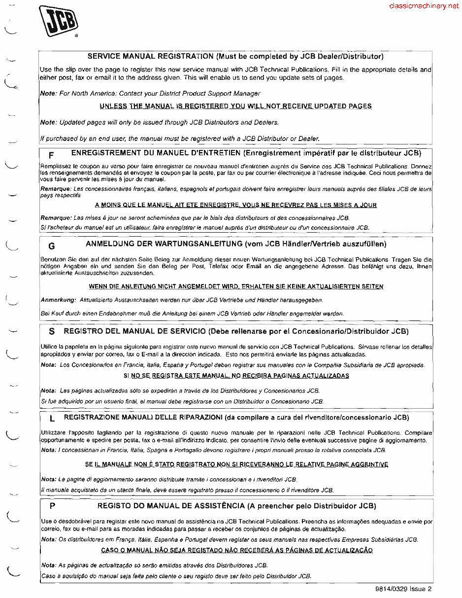 JCB 1400 1400B Backhoe Loader Excavator Complete Workshop Service Repair Manual preview img 1