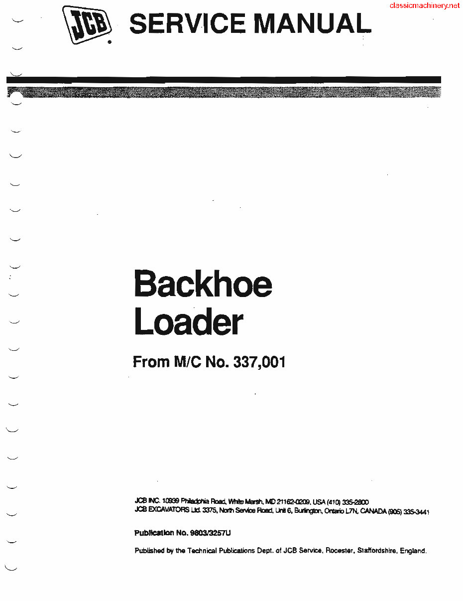 JCB 1400 1400B Backhoe Loader Excavator Complete Workshop Service Repair Manual preview img 4