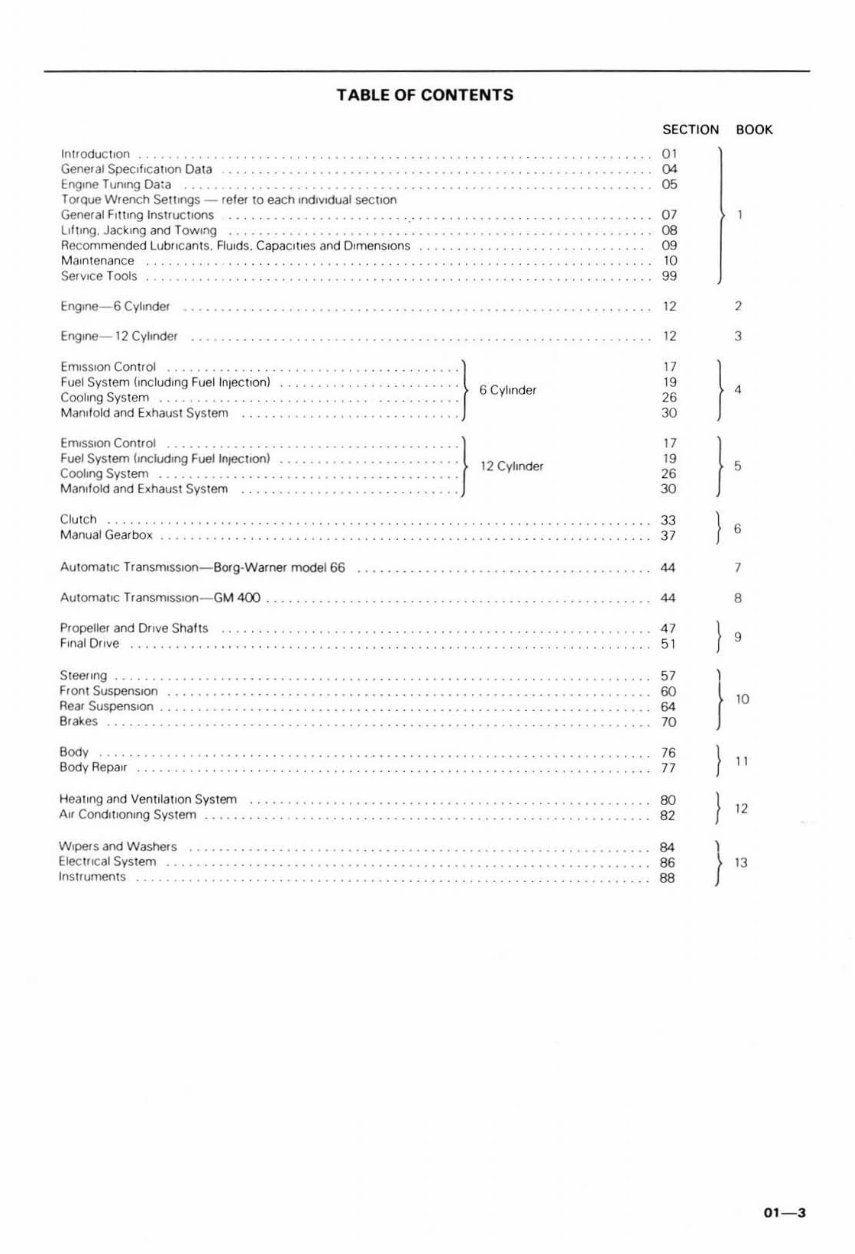 1979-1990 Jaguar XJ V6 V12 Series 3 Service & Repair Manual preview img 3