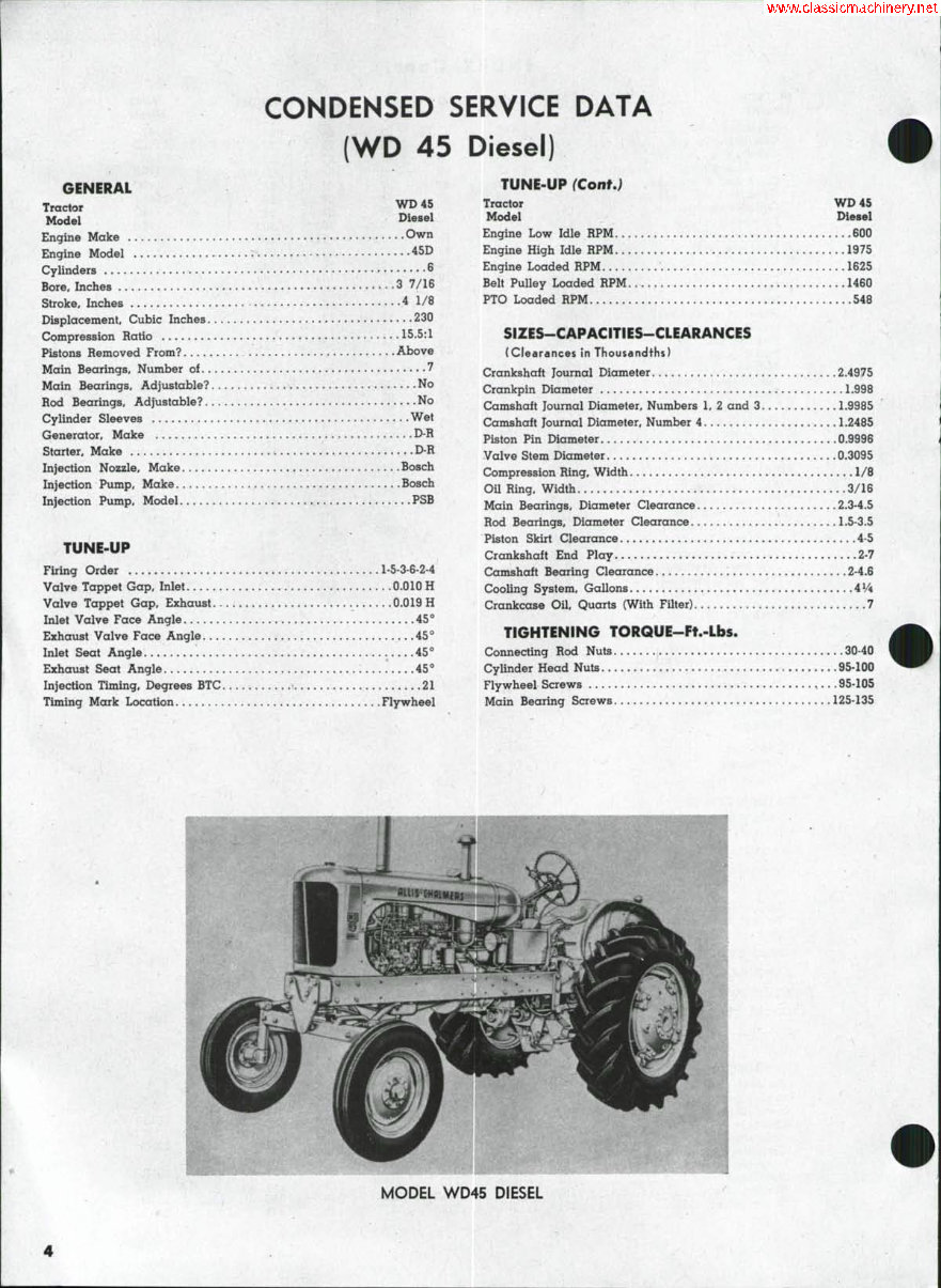 Allis Chalmers Model B Tractor Workshop Service Repair preview img 3