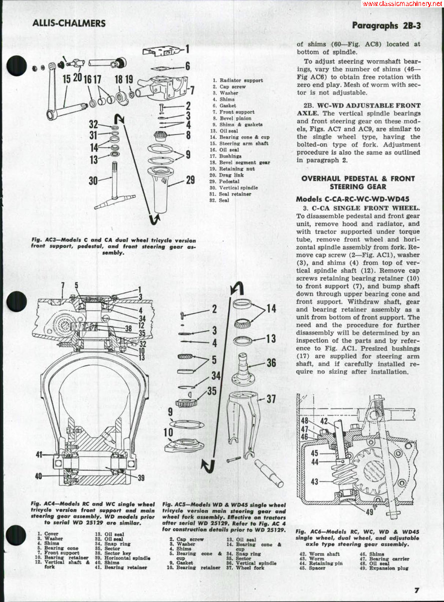 Allis Chalmers Model B Tractor Workshop Service Repair preview img 6