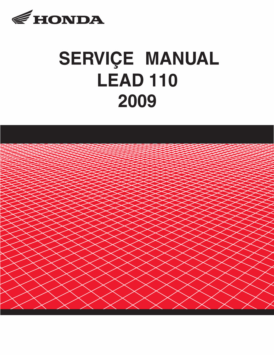 2009-2012 Honda LEAD 110 NHX110 Service & Repair Manual preview img 1
