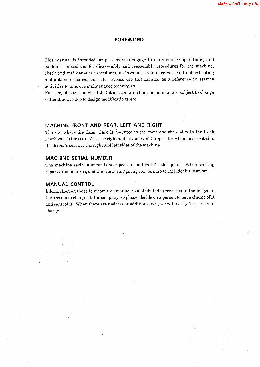 Takeuchi TB025 TB030 TB035 Compact Excavator Service Manual preview img 2