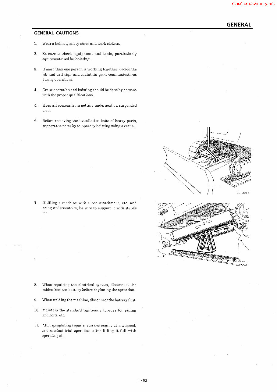 Takeuchi TB025 TB030 TB035 Compact Excavator Service Manual preview img 9