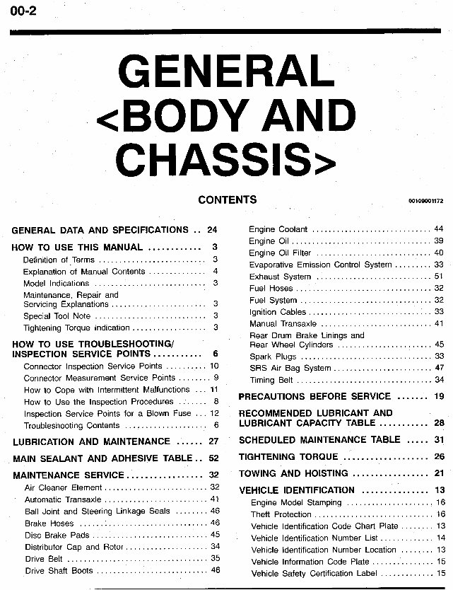 1997-2002 Mitsubishi Mirage Service Repair manual preview img 2