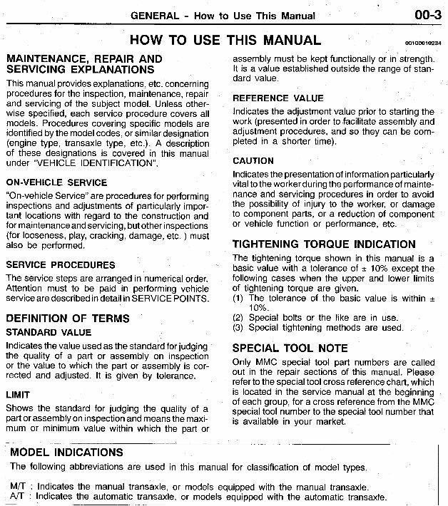 1997-2002 Mitsubishi Mirage Service Repair manual preview img 3