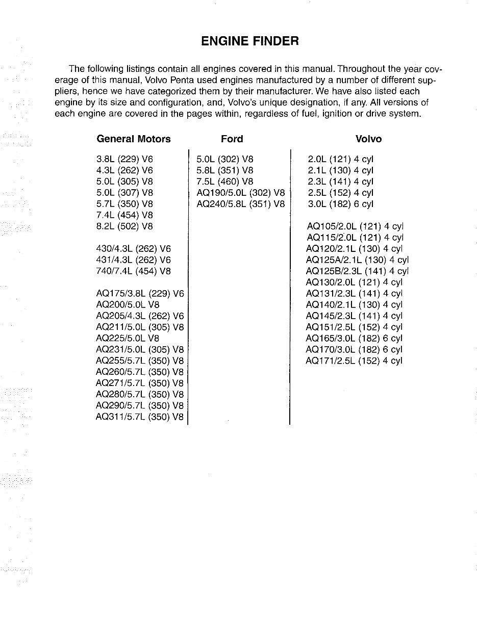 Volvo Penta marine Stern Drives Workshop Manual 1968 - 1989 preview img 1