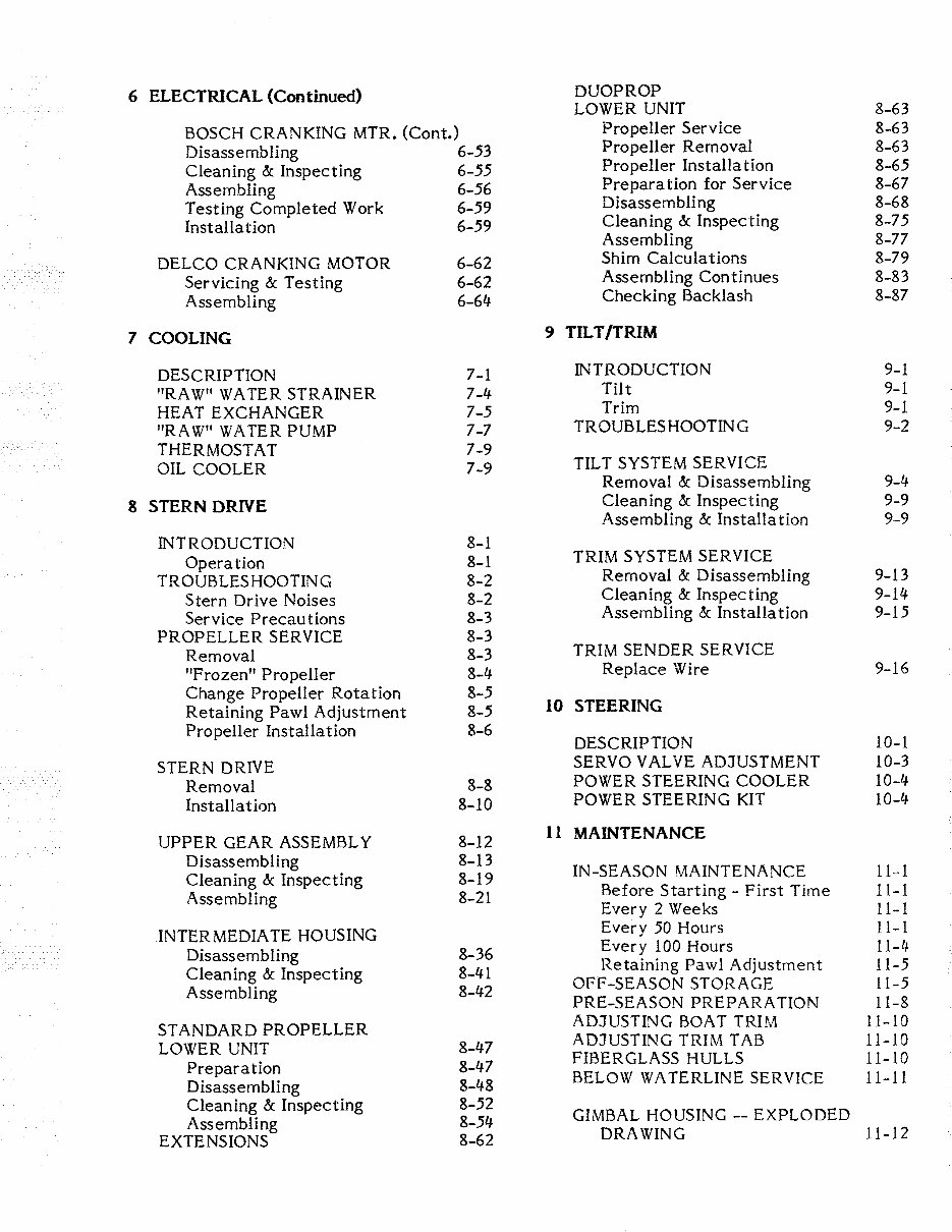 Volvo Penta marine Stern Drives Workshop Manual 1968 - 1989 preview img 5