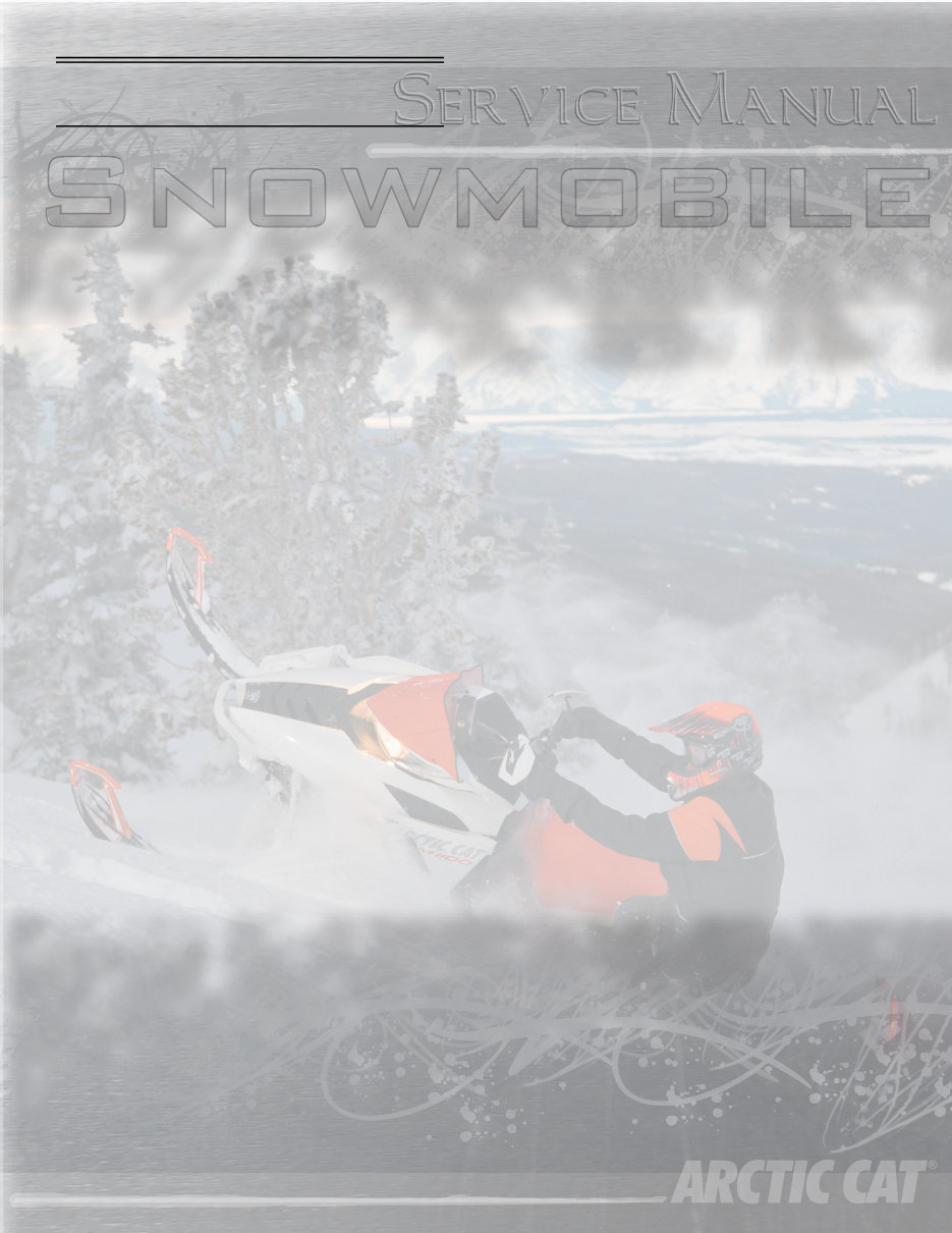 2012 Arctic Cat Snowmobile Repair Manual preview img 2
