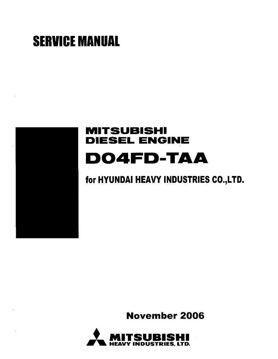 MITSUBISHI D04FD-TAA Diesel Engine preview img 1