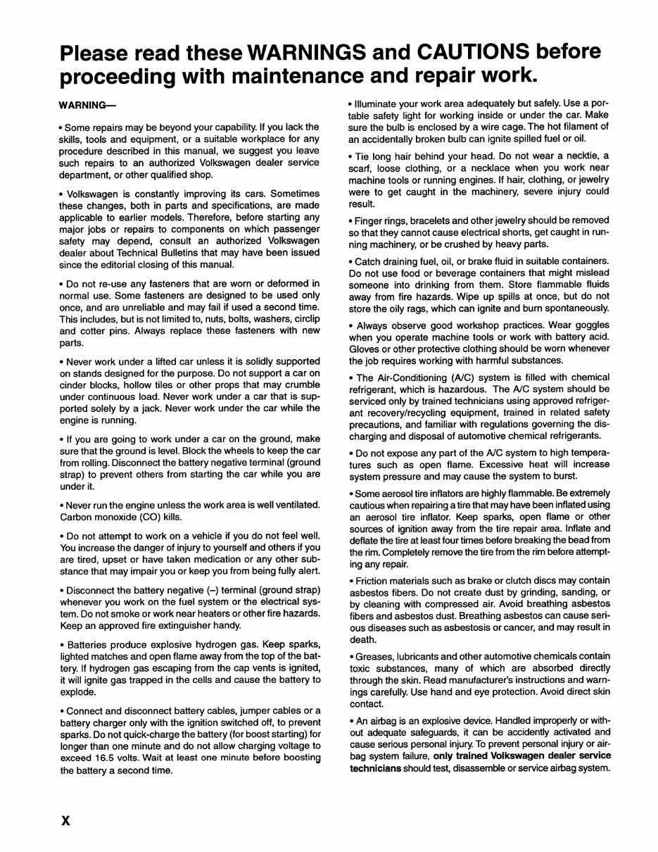 1990-1994 Volkswagen Corrado (incl. G60, VR6 and SLC) Workshop Repair Service Manual BEST preview img 5