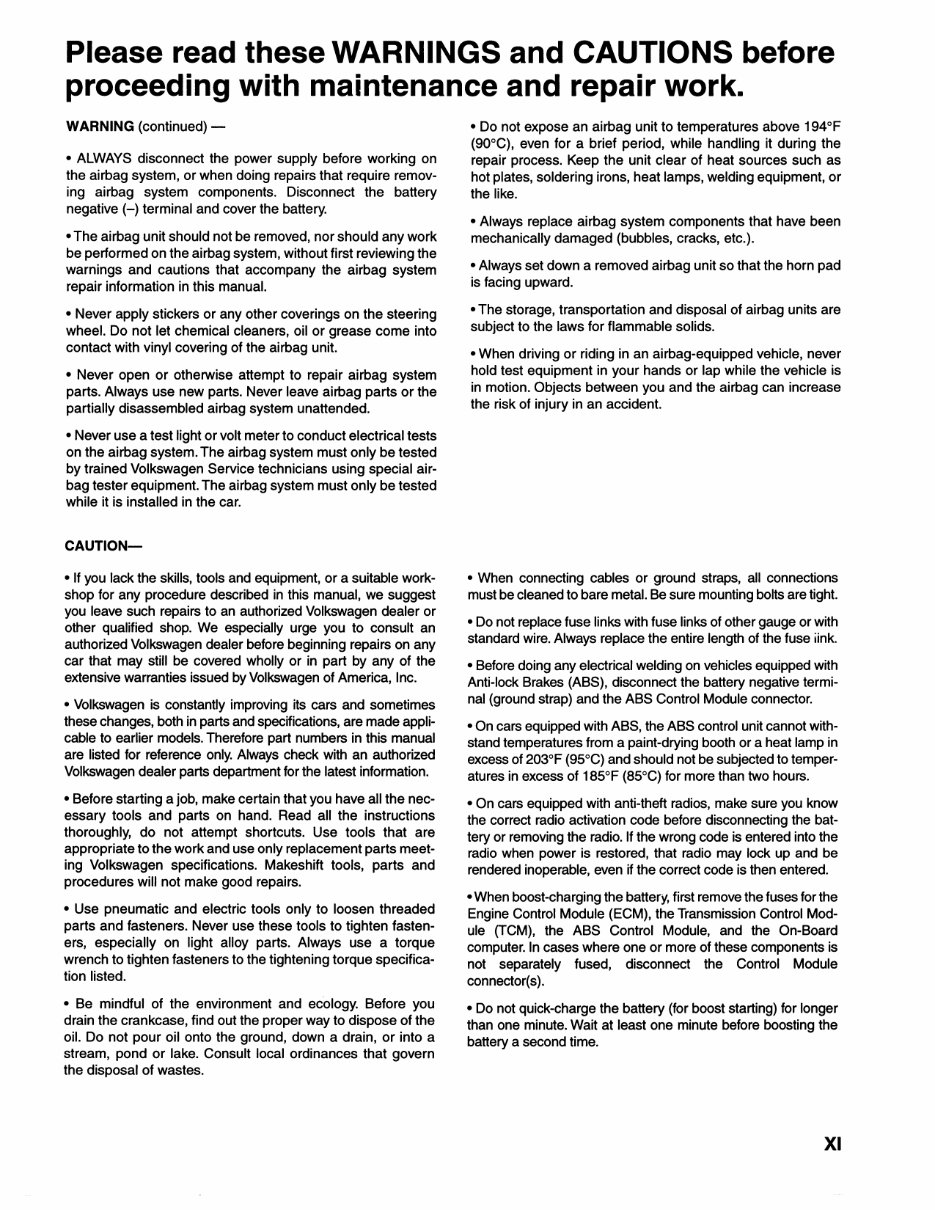 1990-1994 Volkswagen Corrado (incl. G60, VR6 and SLC) Workshop Repair Service Manual BEST preview img 6