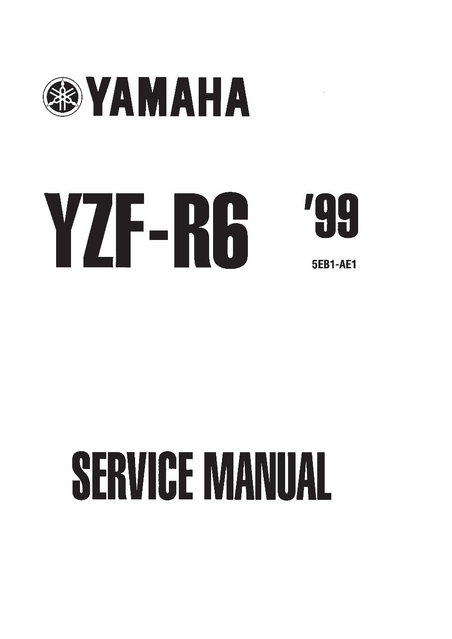 Yamaha YZF R6 service manual preview img 1