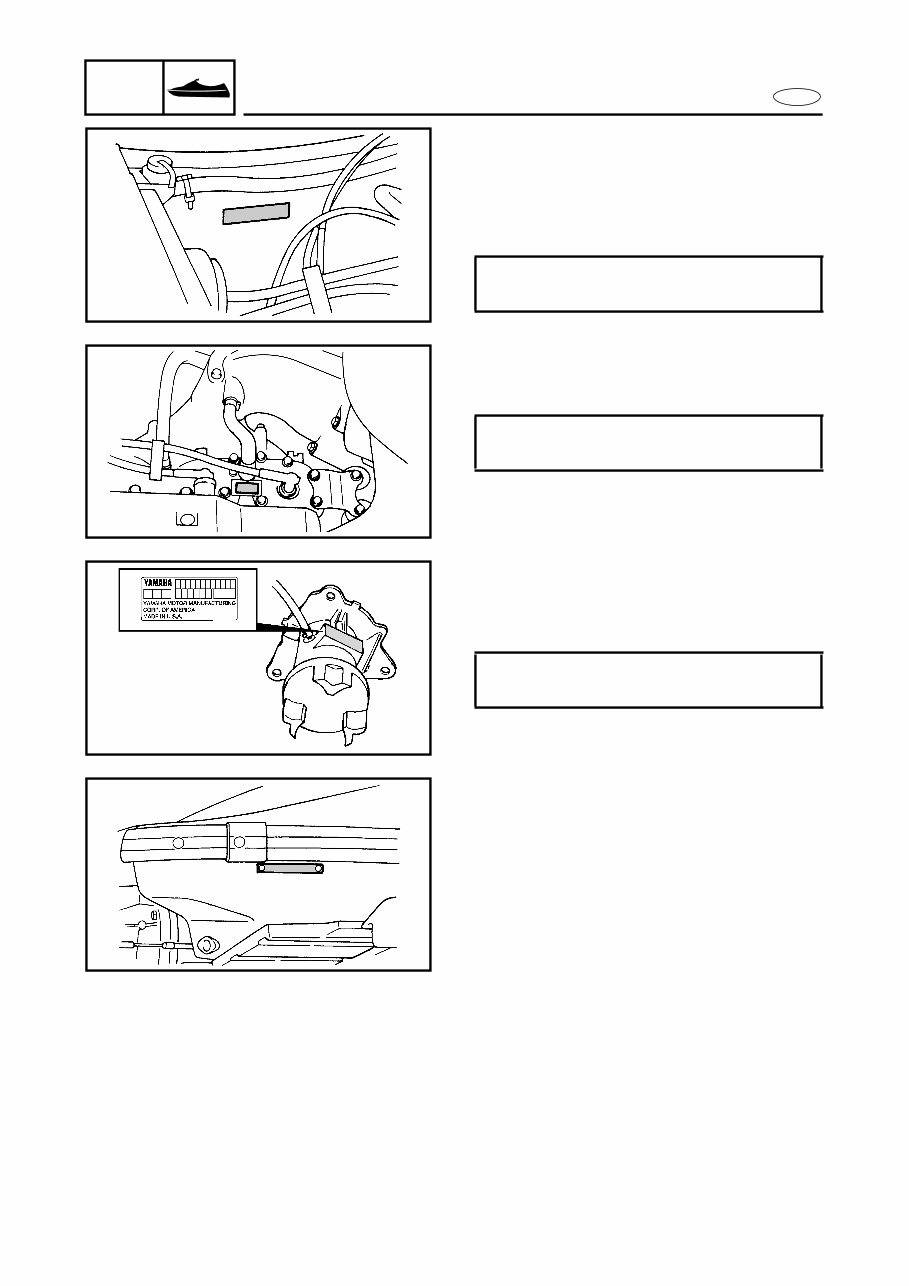 YAMAHA GP1200R WAVERUNNER Service & Repair Manual (2000 2001 2002) - ! preview img 9