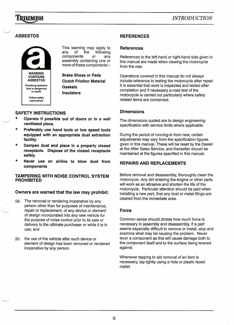 Triumph Adventurer 900 1996-2000 Workshop Service Manual preview img 6