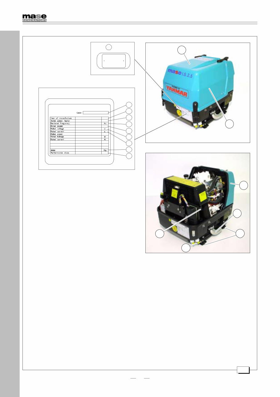Yanmar Mase Marine Generators IS 2.5 Workshop Manual preview img 4