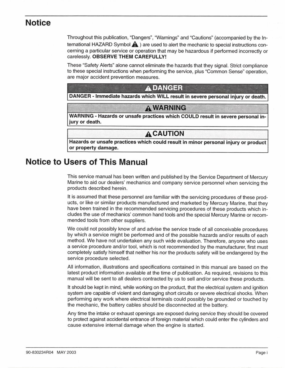 Mercury Mariner 90 HP 2-Stroke Service & Repair Manual preview img 2