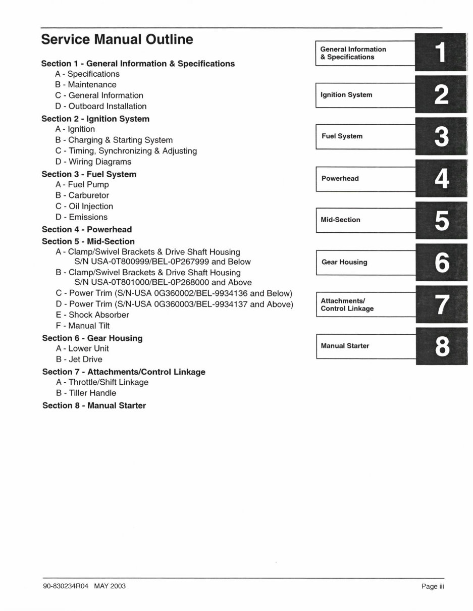 Mercury Mariner 90 HP 2-Stroke Service & Repair Manual preview img 4