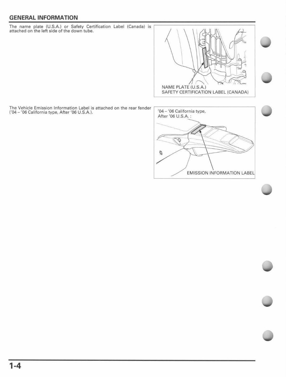 2004-2012 CRF250X Service & Repair Manual preview img 8