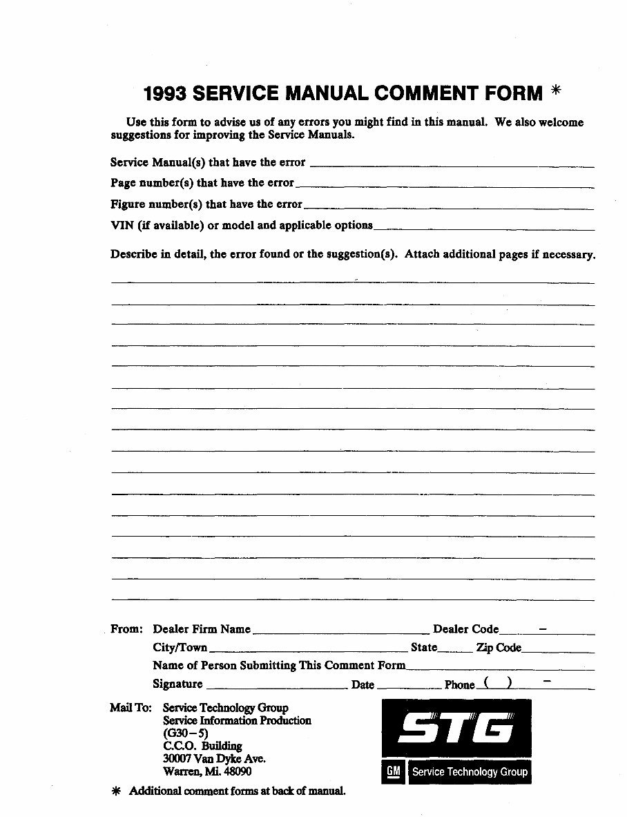 1993 Pontiac Firebird Service & Repair Manual Software preview img 4