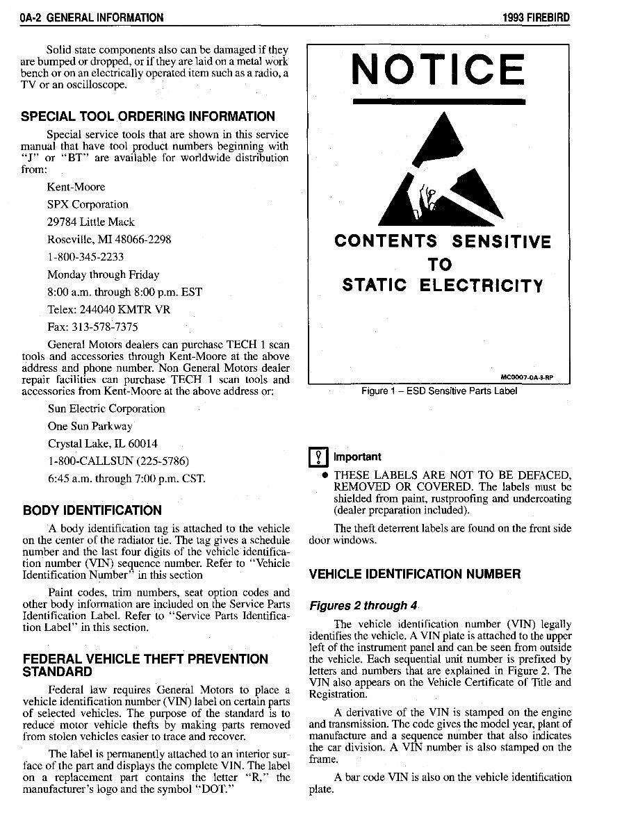 1993 Pontiac Firebird Service & Repair Manual Software preview img 7