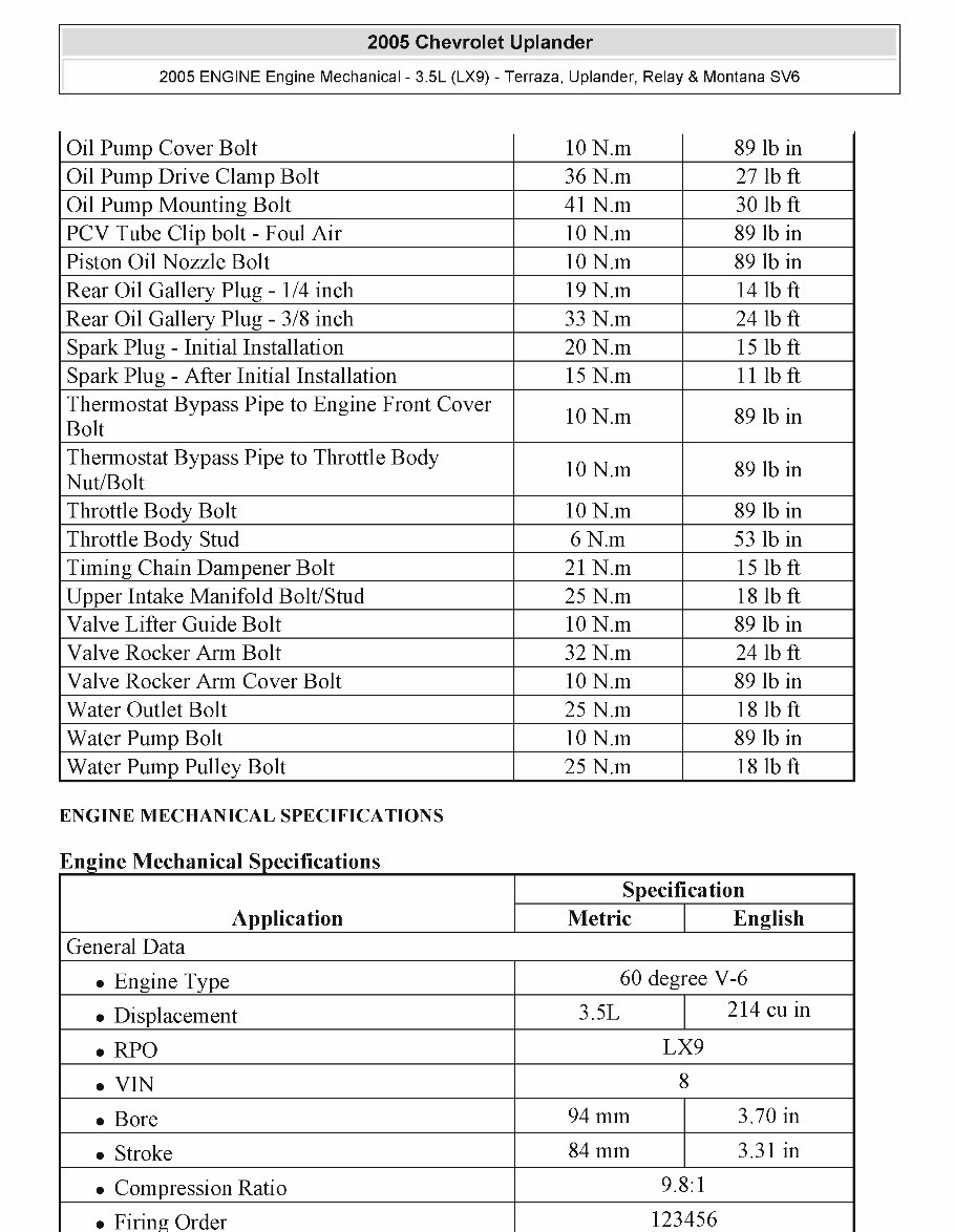 2008 Chevrolet Uplander Service & Repair Manual Software preview img 3