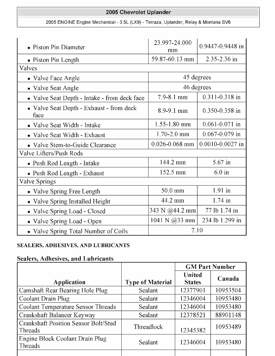 2008 Chevrolet Uplander Service & Repair Manual Software preview img 7