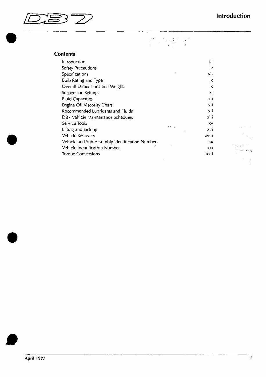 1994-1999 Aston Martin DB7 OEM Service & Repair Manual (+ Parts Catalog) preview img 2